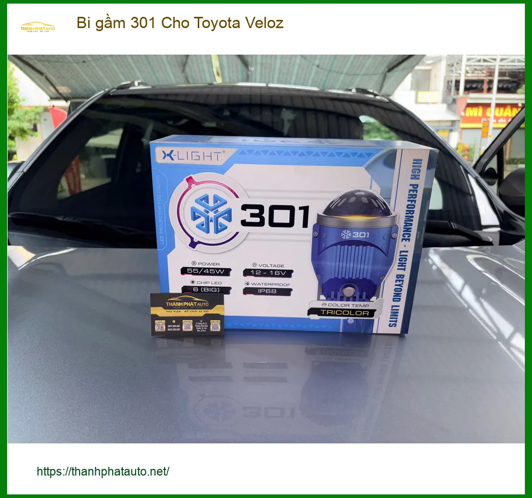 Chú Lâm độ bi gầm 301 cho Toyota Veloz tại Quận 5 cải thiện ánh sáng ảnh thực tế 4