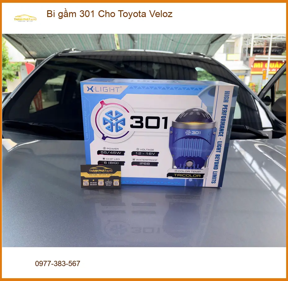 Anh Khôi nâng cấp bi gầm 301 cho Toyota Veloz tại Nhà Bè để cải thiện tầm nhìn ảnh thực tế 5