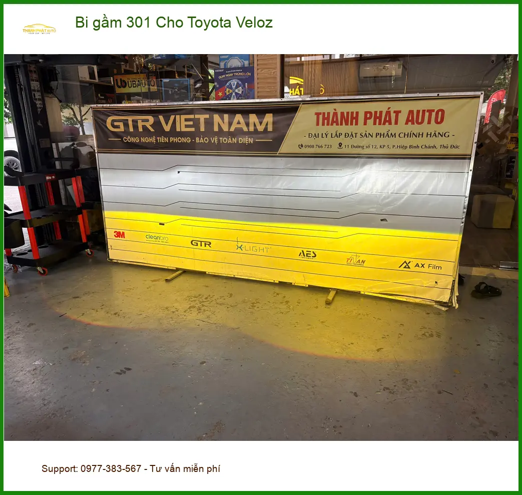 Anh Trọng độ Bi gầm 301 cho Toyota Veloz tại Quận 8 vì đèn zin không đủ sáng