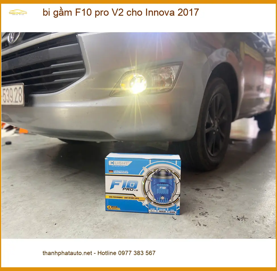 Anh Tùng lắp bi gầm F10 pro V2 cho Innova 2017 tại Quận Bình Thạnh vì đèn zin quá yếu