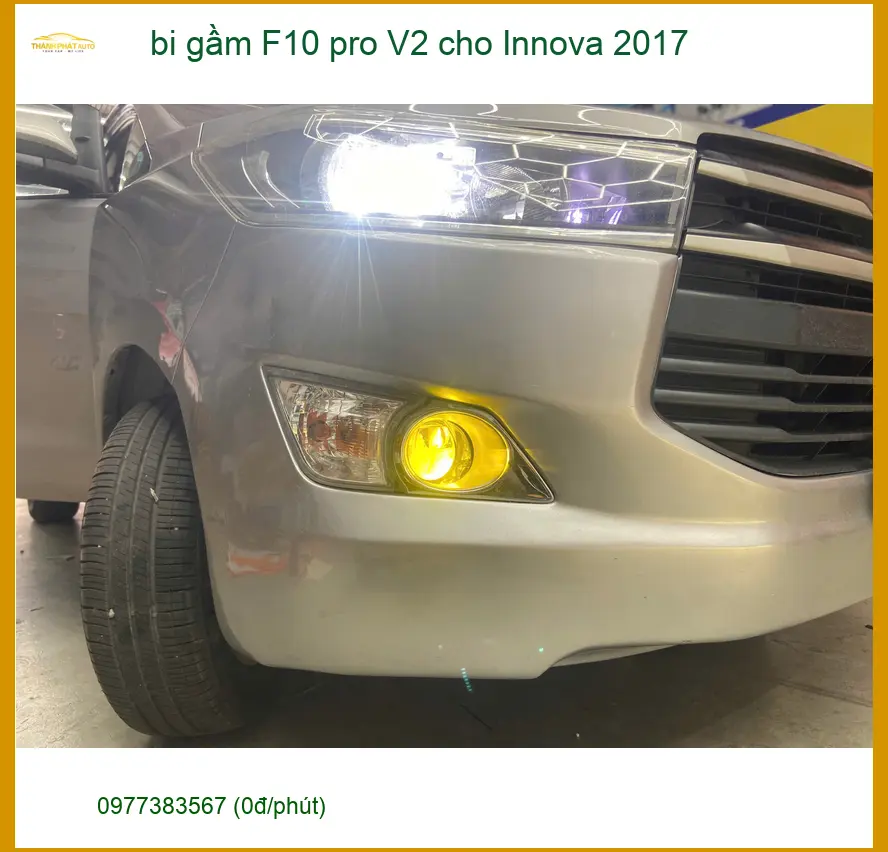 Anh Tùng lắp bi gầm F10 pro V2 cho Innova 2017 tại Quận Bình Thạnh vì đèn zin quá yếu ảnh thực tế 4
