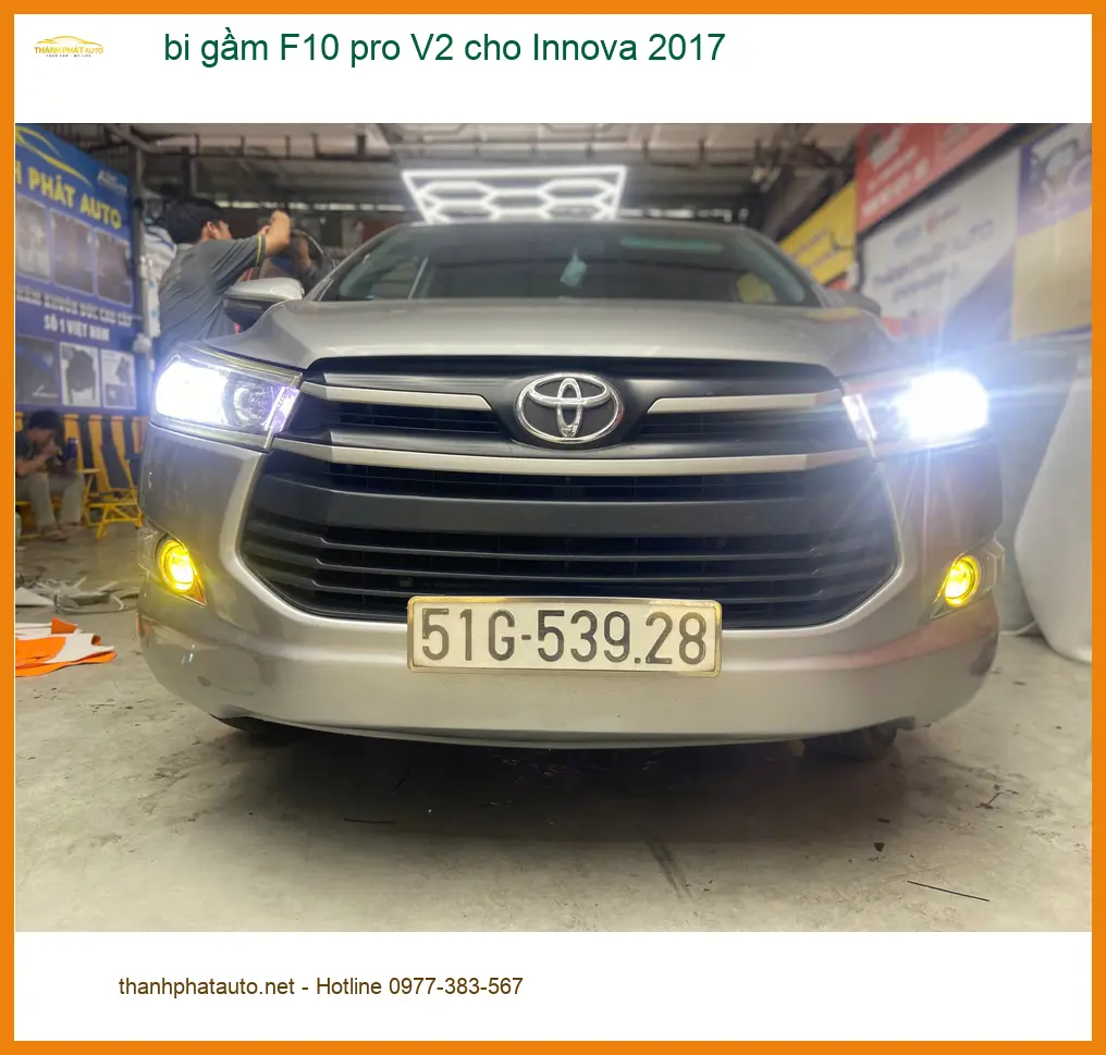 Anh Tùng lắp bi gầm F10 pro V2 cho Innova 2017 tại Quận Bình Thạnh vì đèn zin quá yếu ảnh thực tế 5