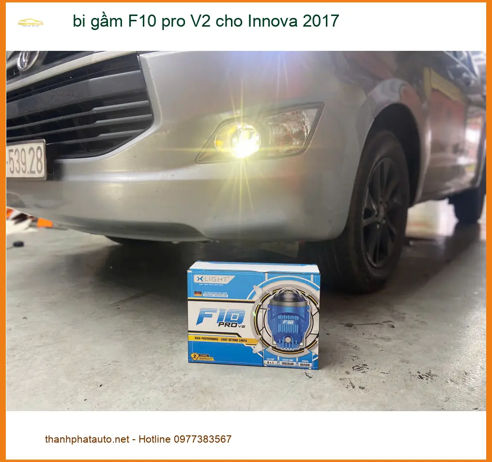Chú Phát lắp bi gầm F10 Pro V2 cho Innova 2017 tại Bình Chánh vì đèn zin quá yếu ảnh thực tế 4