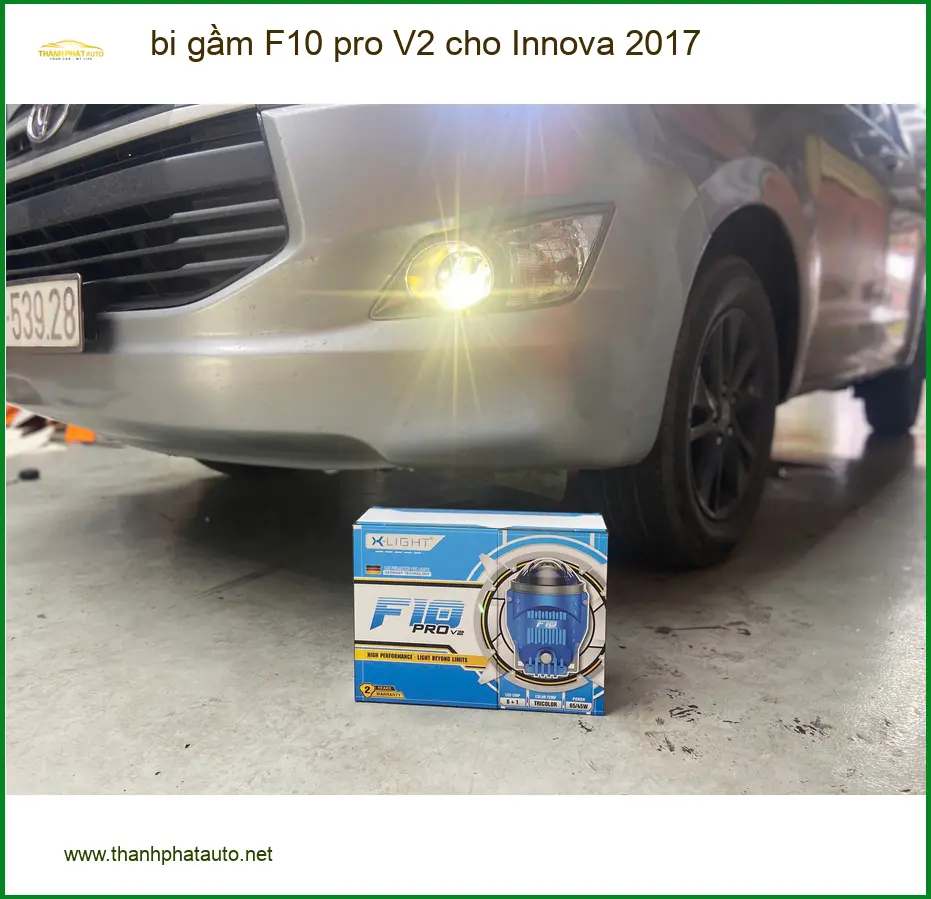 Anh Trường lắp bi gầm F10 pro V2 cho Innova 2017 tại Quận 6 cải thiện tầm nhìn ảnh thực tế 2