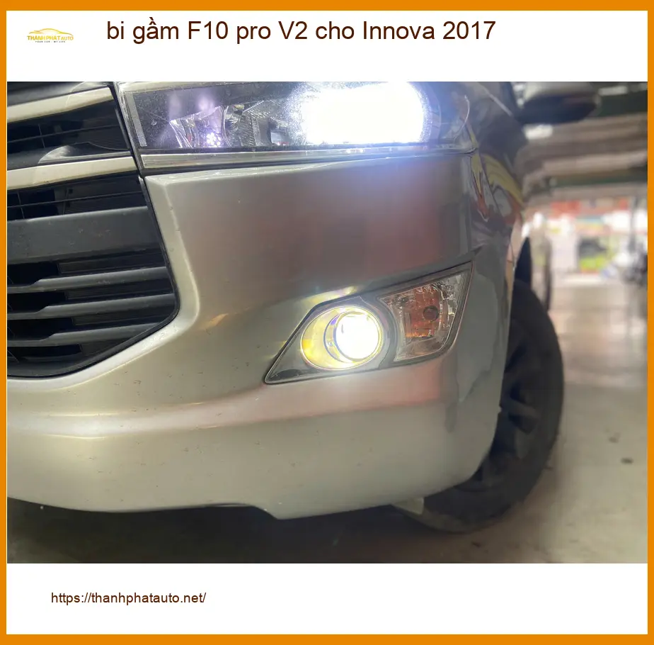 Anh Trường lắp bi gầm F10 pro V2 cho Innova 2017 tại Quận 6 cải thiện tầm nhìn ảnh thực tế 4