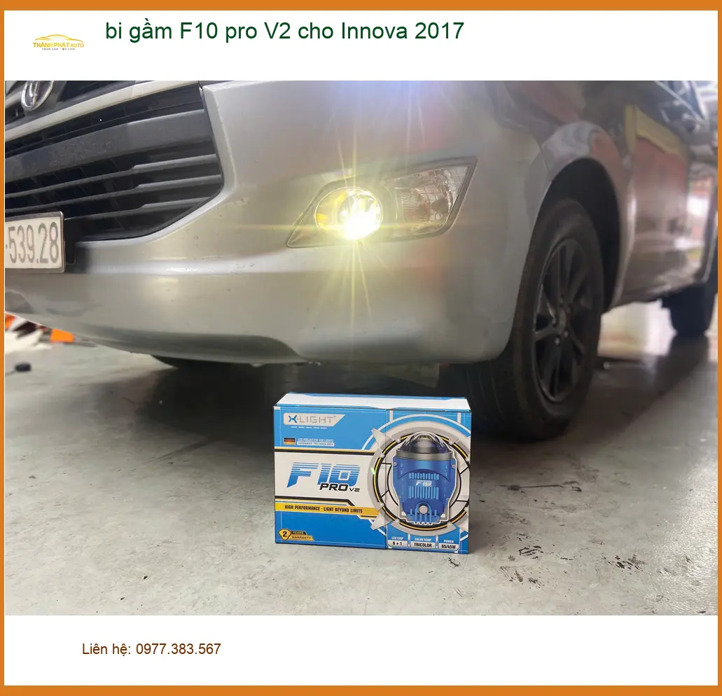 Anh Quân lắp bi gầm F10 pro V2 cho Innova 2017 ở Bình Tân cần sáng hơn ảnh thực tế 3