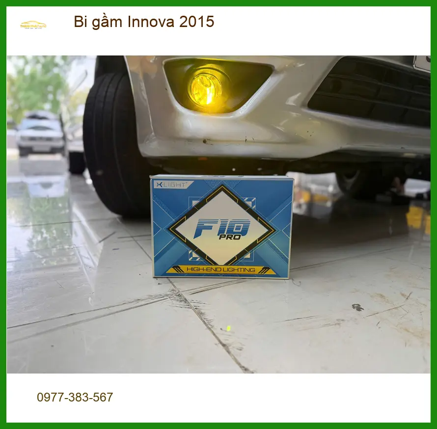 Anh Khôi lắp bi gầm cho Innova 2015 tại Quận 8 vì đèn zin yếu, khó đi đêm ảnh thực tế 3