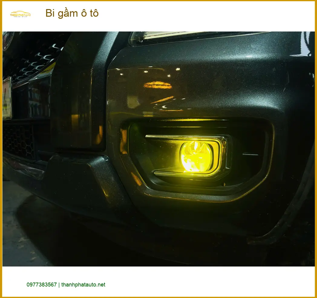 Anh Khải độ bi gầm ô tô cho Mitsubishi Triton tại Nhà Bè vì đèn zin yếu ảnh thực tế 3