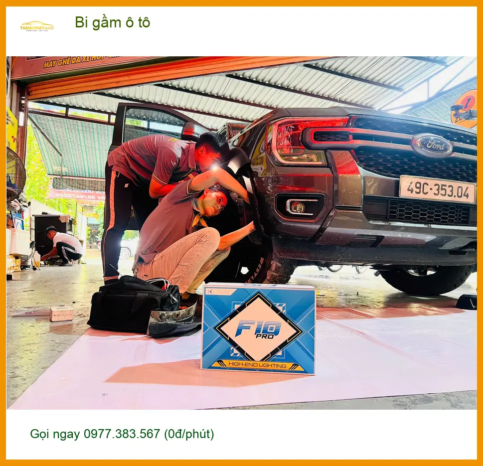Chú Thành lắp bi gầm ô tô cho Kia K3 để cải thiện tầm nhìn đêm tại Cần Giờ. ảnh thực tế 4