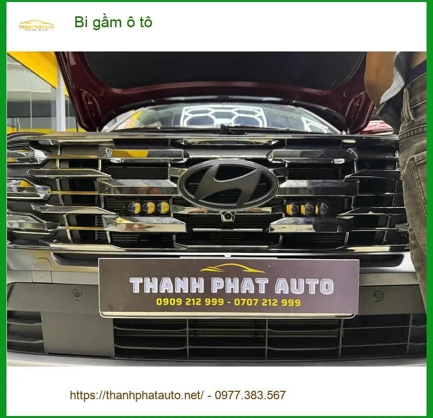 Anh Minh độ bi gầm ô tô cho Hyundai Accent vì đèn zin quá yếu khi đi đêm tại Hóc Môn