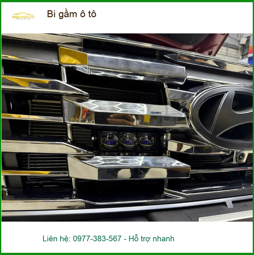 Anh Minh độ bi gầm ô tô cho Hyundai Accent vì đèn zin quá yếu khi đi đêm tại Hóc Môn ảnh thực tế 4