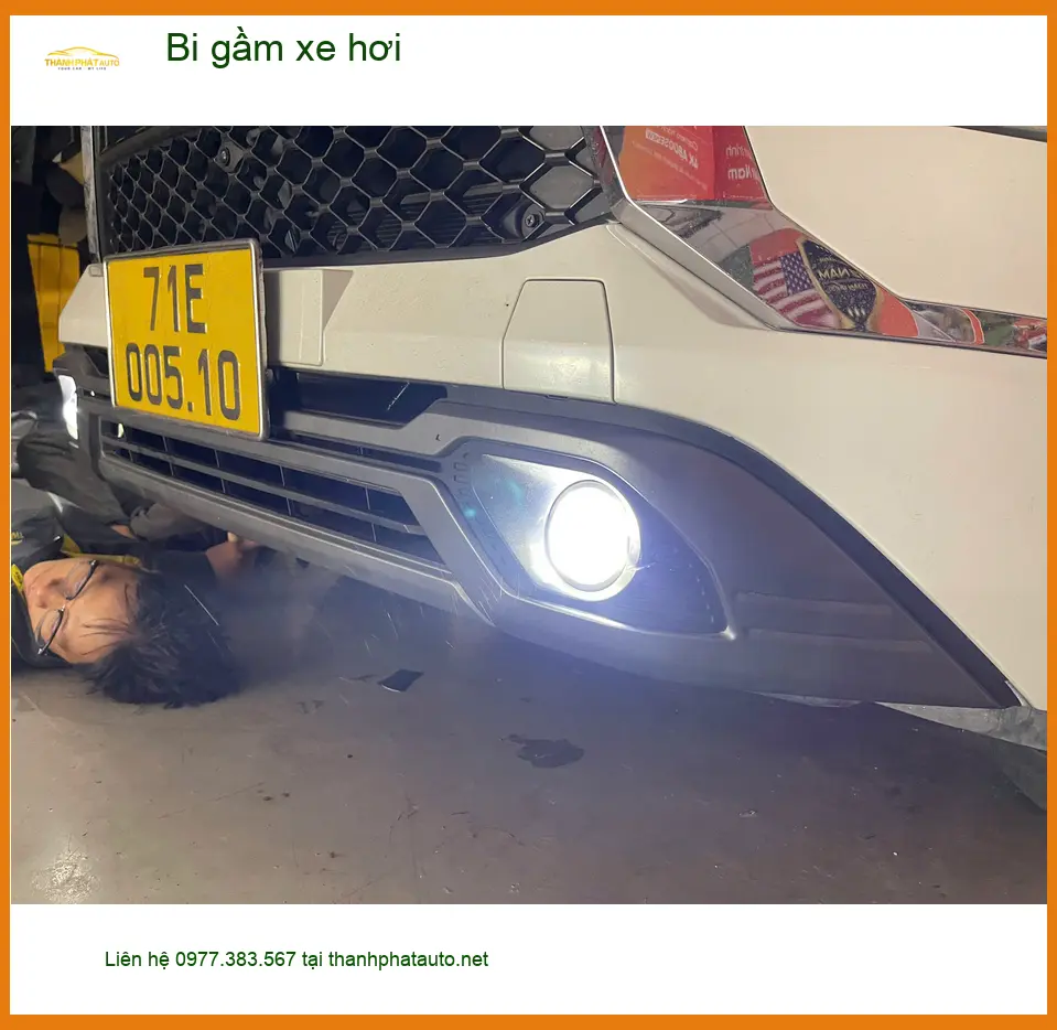 Anh Cường lắp bi gầm cho Honda CRV ở Hóc Môn vì đèn xe zin không đủ sáng ảnh thực tế 2