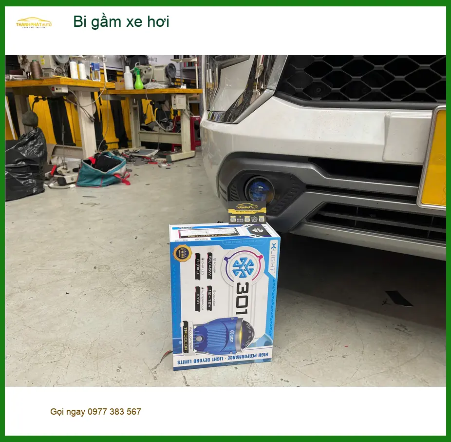 Anh Khang lắp bi gầm xe hơi Hyundai Accent tại Quận 9 do đèn zin quá yếu ảnh thực tế 4