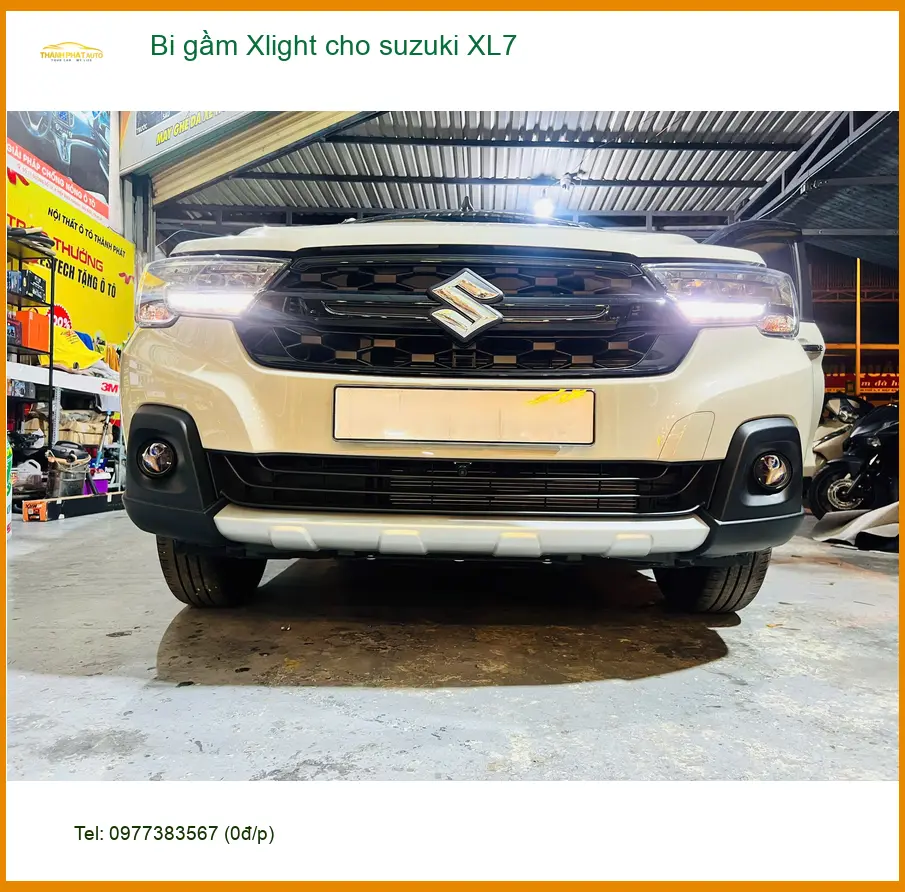Anh Minh Độ Bi Gầm Xlight Cho Suzuki XL7 Tại Quận Tân Phú Vì Đèn Zin Kém Sáng.