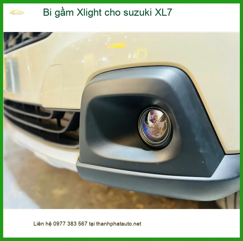 Anh Tùng độ bi gầm Xlight cho Suzuki XL7 ở Quận 10 vì đèn zin yếu, khó đi đêm ảnh thực tế 2
