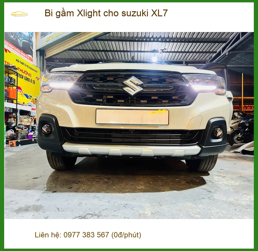 Anh Dũng độ bi gầm Xlight cho Suzuki XL7 tại Củ Chi để cải thiện tầm nhìn ban đêm