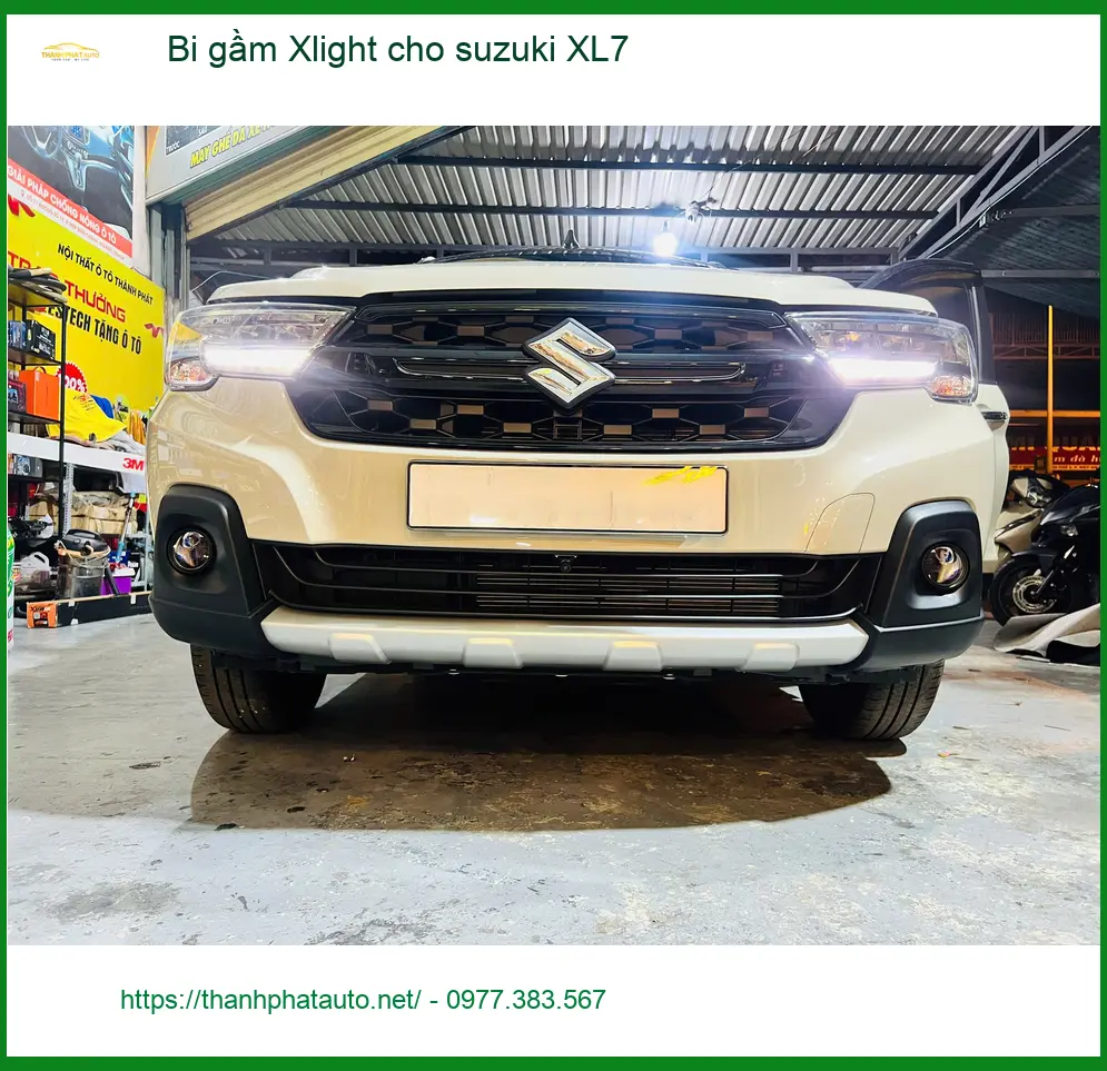 Anh Cường độ bi gầm Xlight cho Suzuki XL7 tại Quận Tân Bình để tăng sáng khi đi mưa ảnh thực tế 2