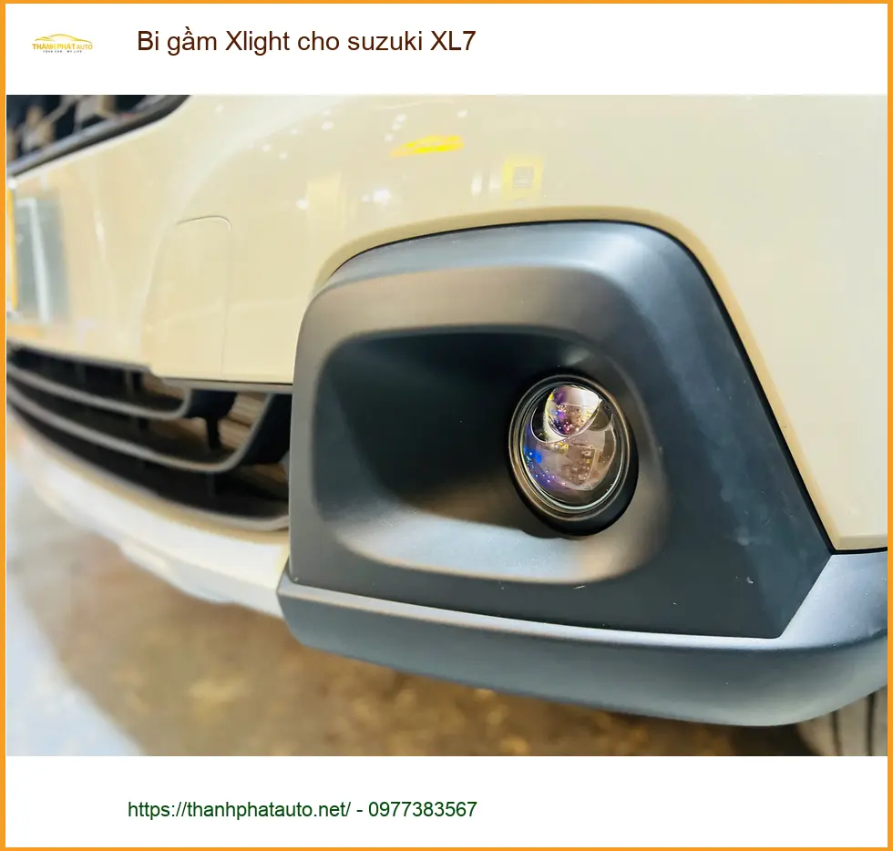 Anh Long lắp Bi gầm Xlight cho Suzuki XL7 tại Quận 7 vì đèn zin yếu ảnh thực tế 3