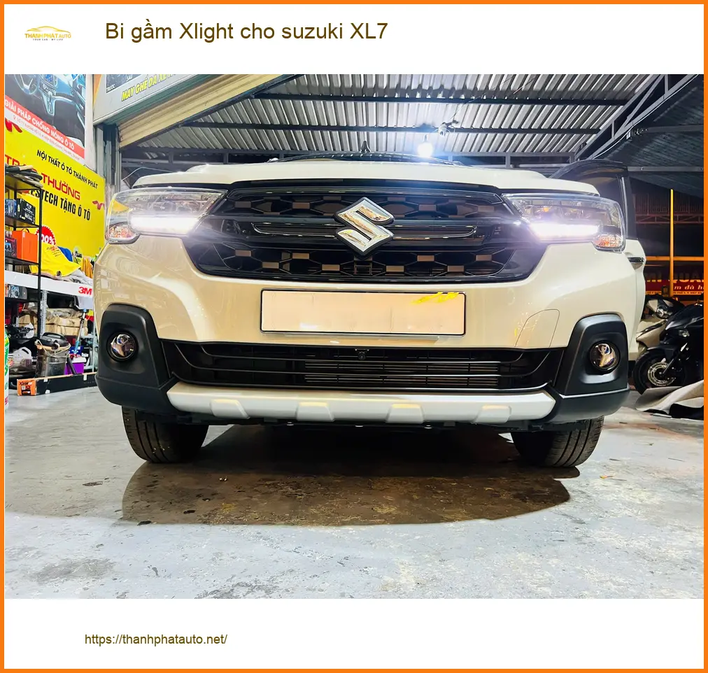Anh Long lắp Bi gầm Xlight cho Suzuki XL7 tại Quận 7 vì đèn zin yếu ảnh thực tế 4