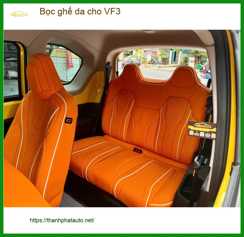 Chị Thanh bọc ghế da cho VF3 tại Quận 10 để nâng tầm nội thất xe ảnh thực tế 4