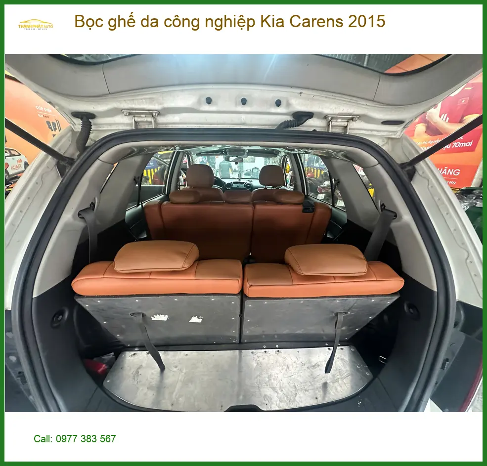 Anh An bọc ghế da công nghiệp Kia Carens 2015 tại Thủ Đức cho nội thất mới ảnh thực tế 4
