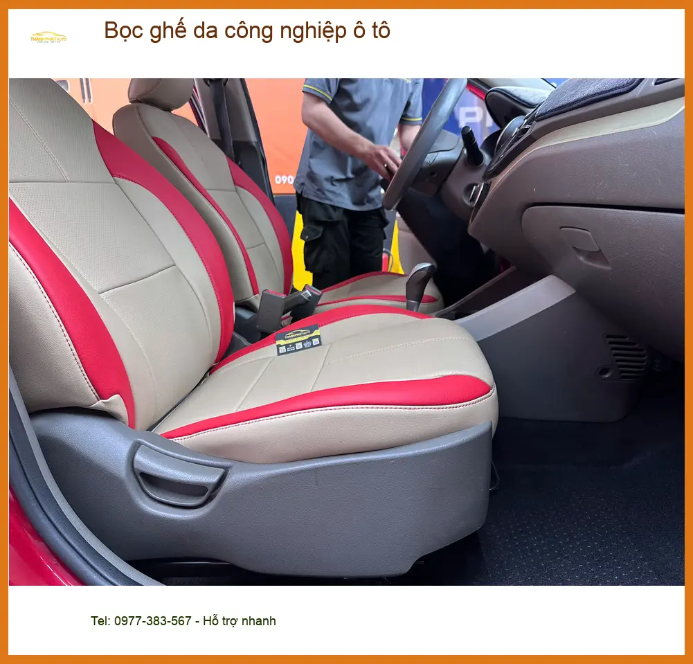 Chị Mai bọc ghế da công nghiệp ô tô cho Mazda 3 tại Tân Bình, nội thất như mới ảnh thực tế 2
