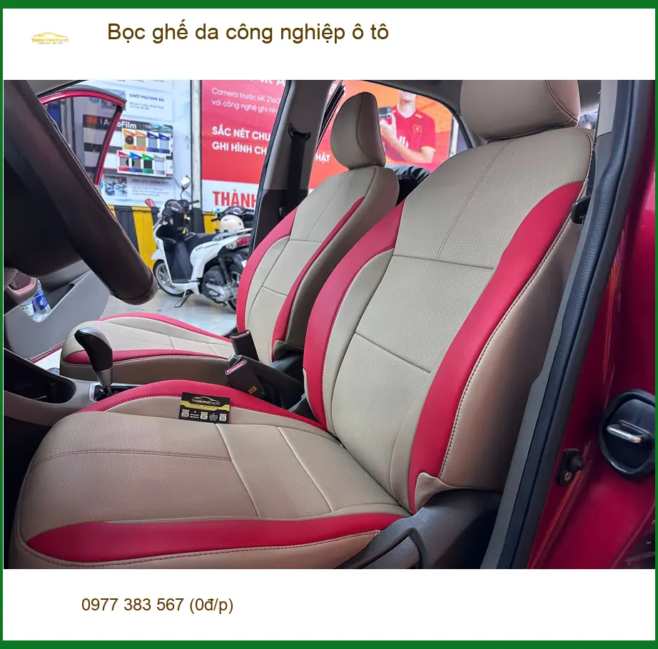 Chị Mai bọc ghế da công nghiệp ô tô cho Mazda 3 tại Tân Bình, nội thất như mới ảnh thực tế 3