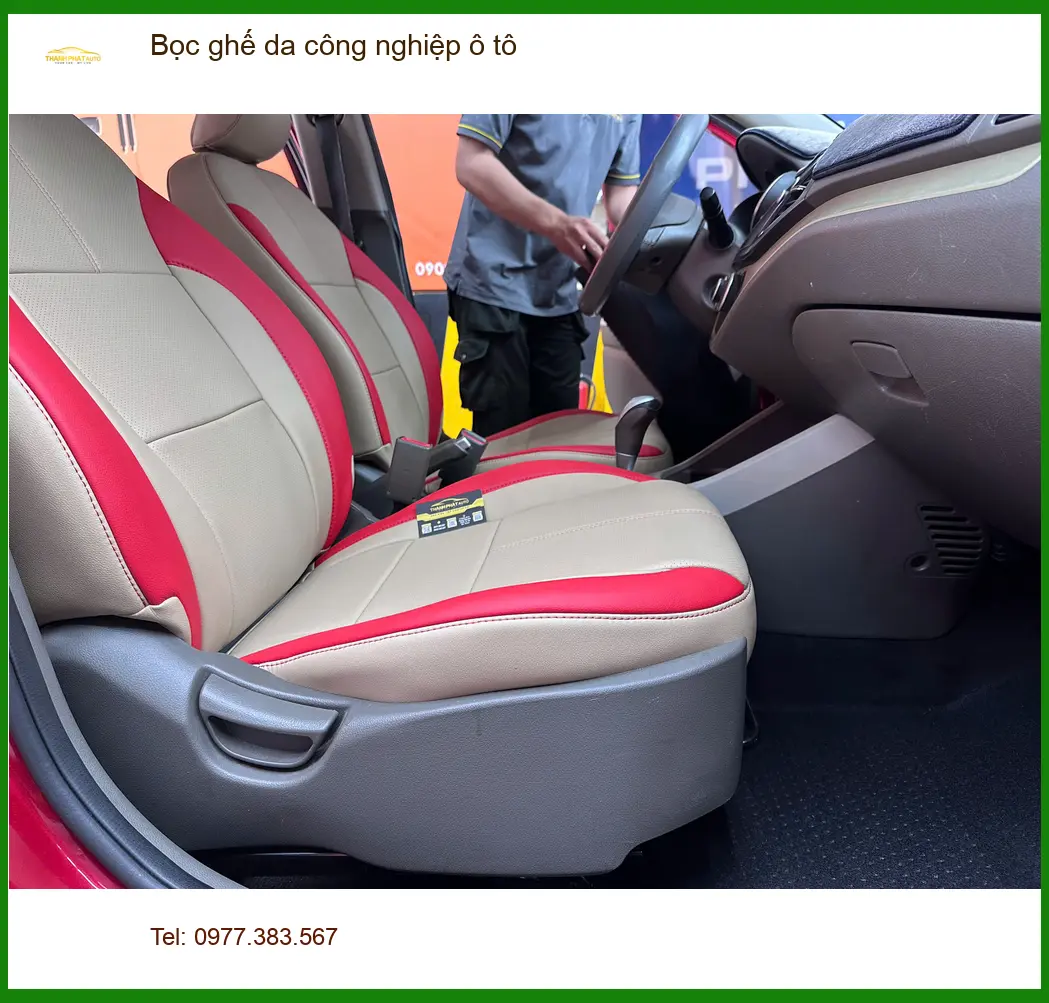 Chị Thảo bọc ghế da công nghiệp ô tô Hyundai Accent ở Quận 9 ảnh thực tế 2