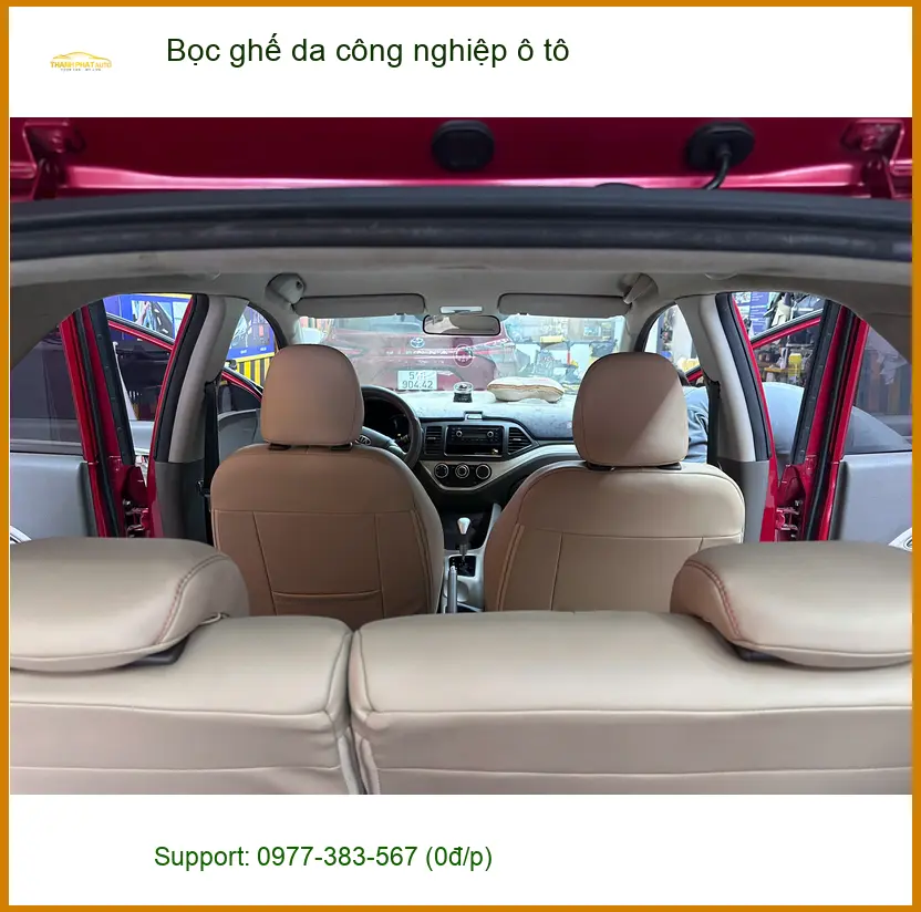 Chị Thảo bọc ghế da công nghiệp ô tô Hyundai Accent ở Quận 9 ảnh thực tế 4