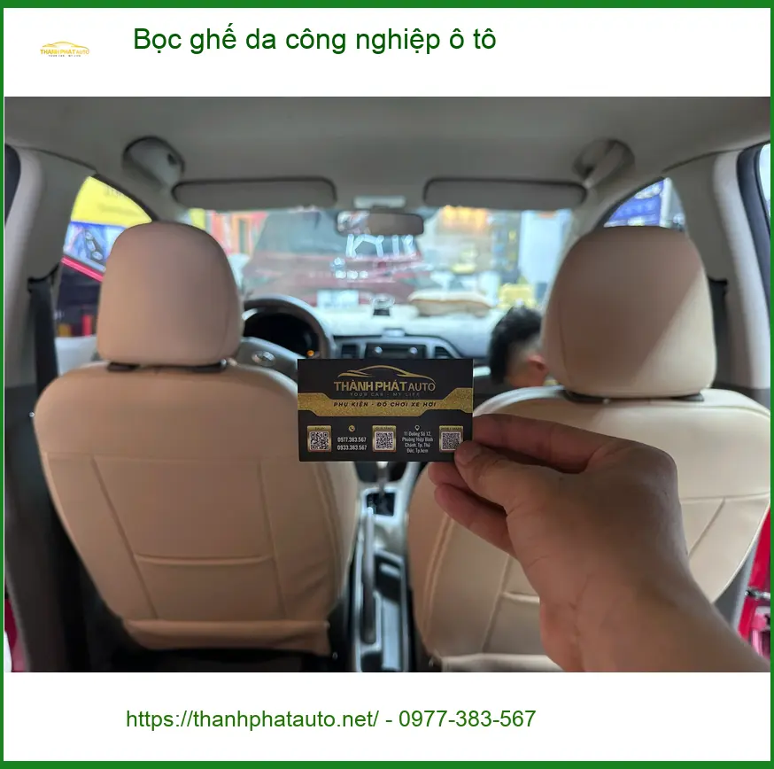 Chị Thảo bọc ghế da công nghiệp ô tô Hyundai Accent ở Quận 9 ảnh thực tế 5