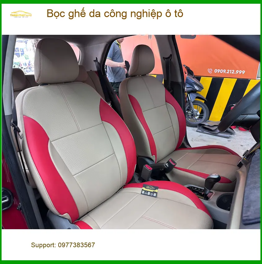Chú Long bọc ghế da công nghiệp ô tô Kia K3 Quận 7 giúp nội thất bền đẹp ảnh thực tế 2