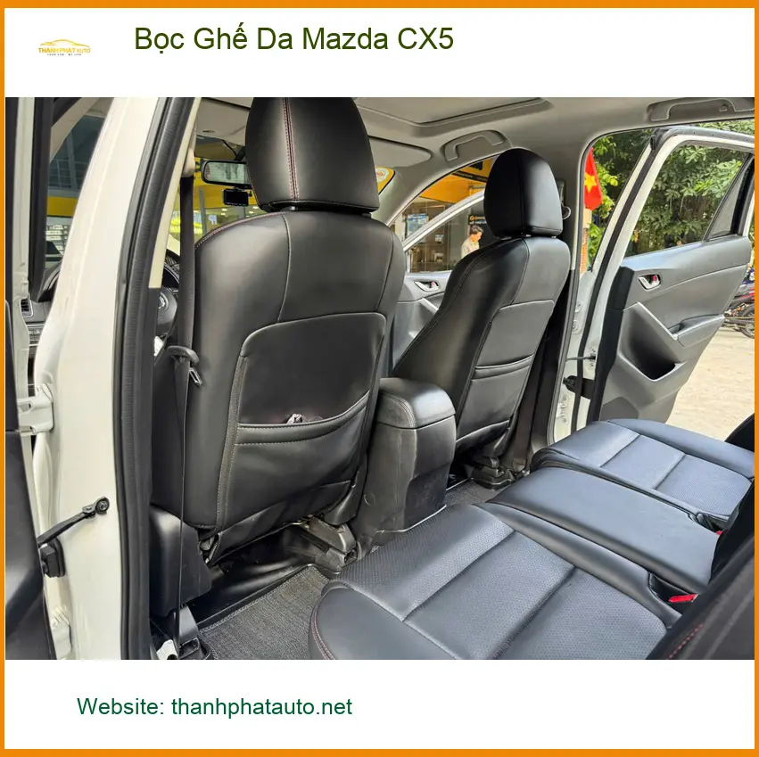 Chị Thảo bọc ghế da Mazda CX5 Quận Tân Bình để xe luôn sạch sẽ và sang trọng ảnh thực tế 5