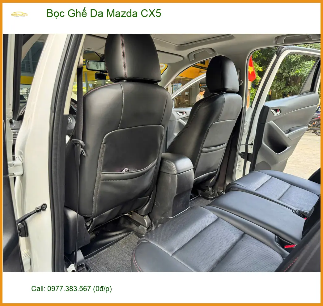 Anh Kiên bọc ghế da Mazda CX5 tại Nhà Bè để nội thất xe luôn sạch sẽ và sang trọng
