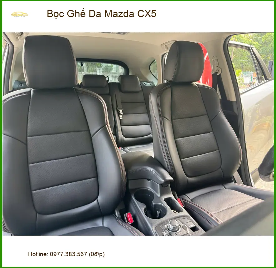 Anh Kiên bọc ghế da Mazda CX5 tại Nhà Bè để nội thất xe luôn sạch sẽ và sang trọng ảnh thực tế 4