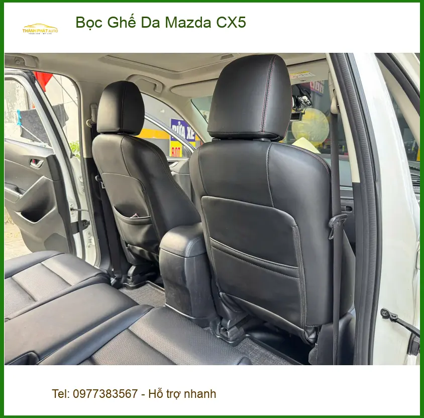Địa chỉ Bọc Ghế Da Mazda CX5 Quận 6 uy tín cho Anh Minh để nội thất xe luôn mới đẹp ảnh thực tế 3