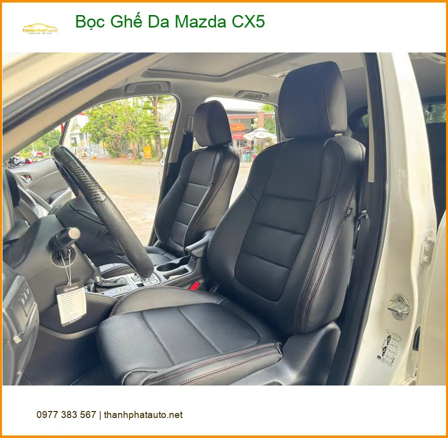 Địa chỉ Bọc Ghế Da Mazda CX5 Quận 6 uy tín cho Anh Minh để nội thất xe luôn mới đẹp ảnh thực tế 5