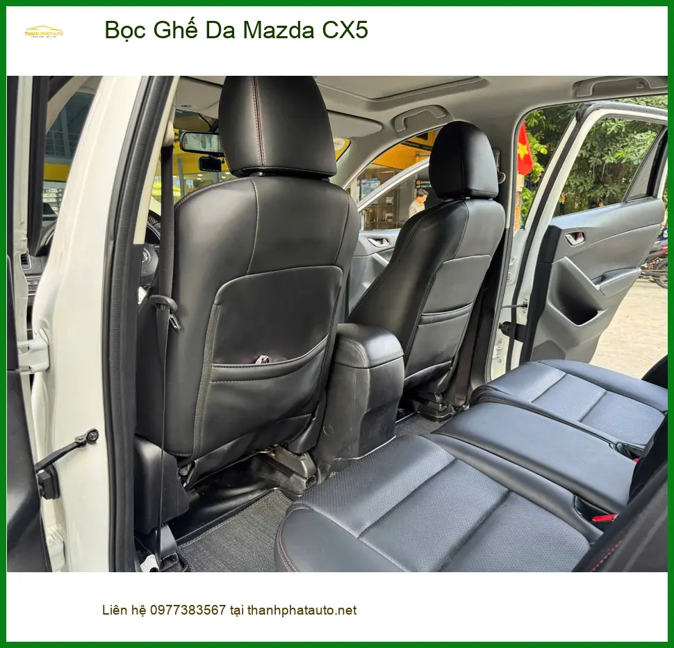 Dịch vụ bọc ghế da Mazda CX5 cho Chị Thảo tại Quận Bình Thạnh, nội thất sang trọng