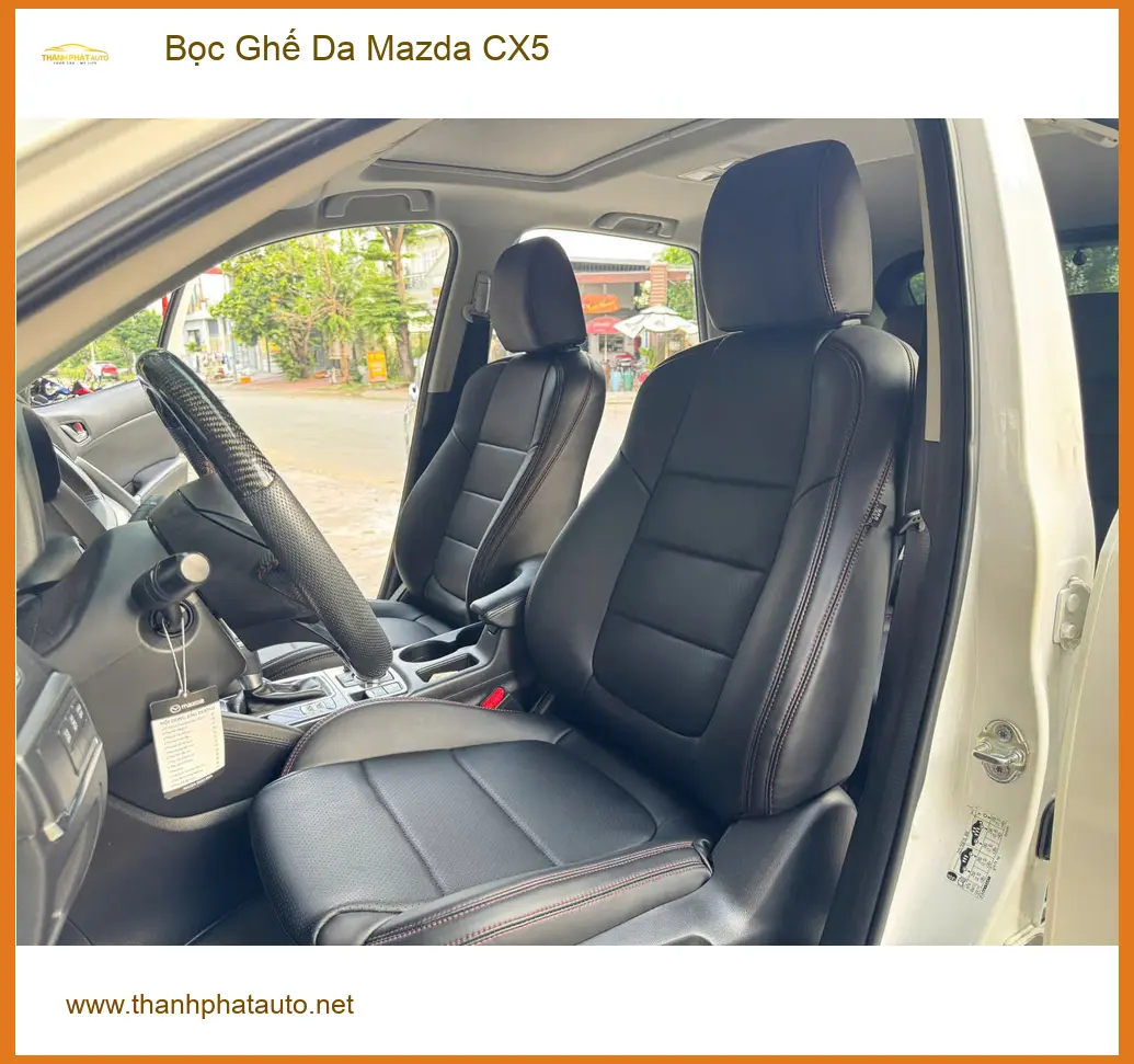 Anh Trọng bọc ghế da Mazda CX5 tại Quận Phú Nhuận để nâng tầm không gian nội thất ảnh thực tế 3