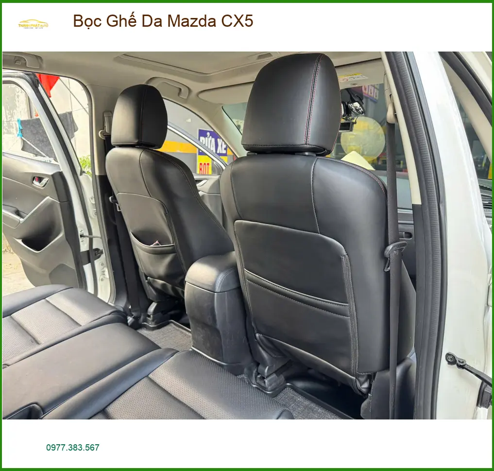 Anh Trọng bọc ghế da Mazda CX5 tại Quận Phú Nhuận để nâng tầm không gian nội thất ảnh thực tế 4