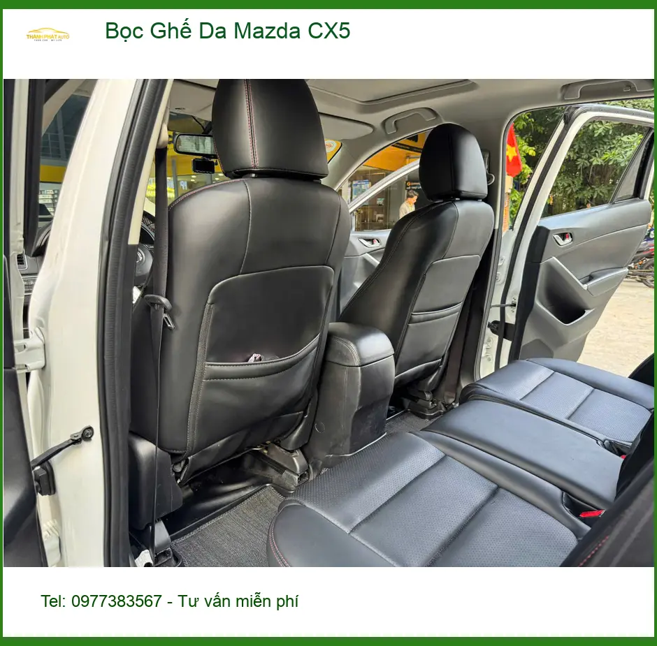 Anh Trọng bọc ghế da Mazda CX5 tại Quận Phú Nhuận để nâng tầm không gian nội thất ảnh thực tế 5