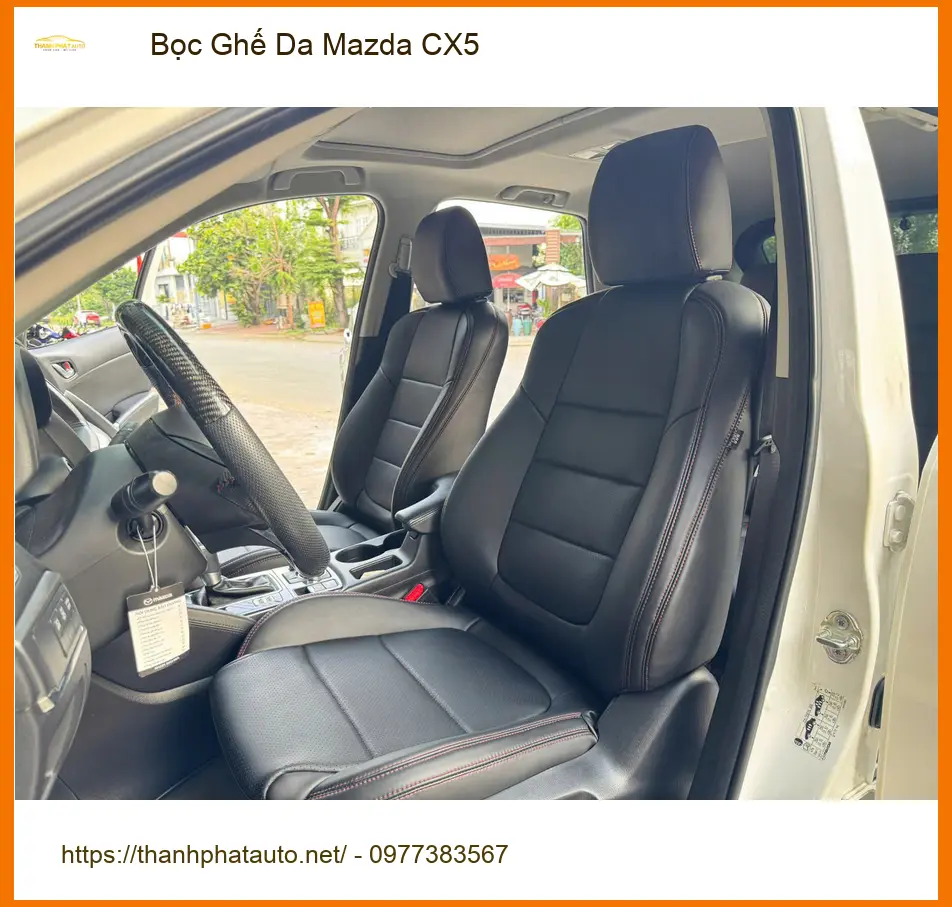 Chị Hằng Bọc Ghế Da Mazda CX5 Quận 10 để nội thất sạch đẹp và sang trọng hơn ảnh thực tế 2