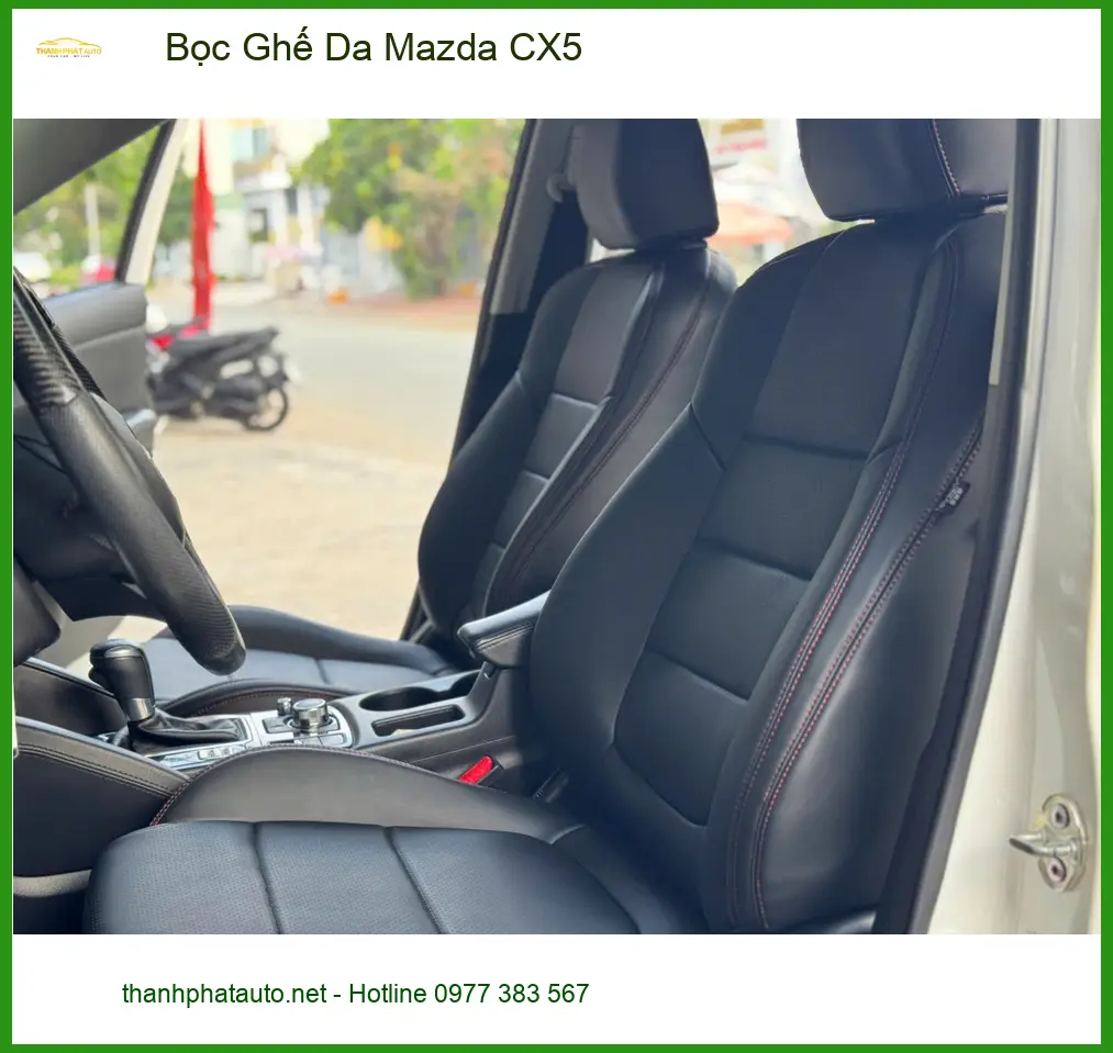 Cô Hiền bọc ghế da Mazda CX5 Quận Bình Tân để xe trông mới mẻ hơn ảnh thực tế 5