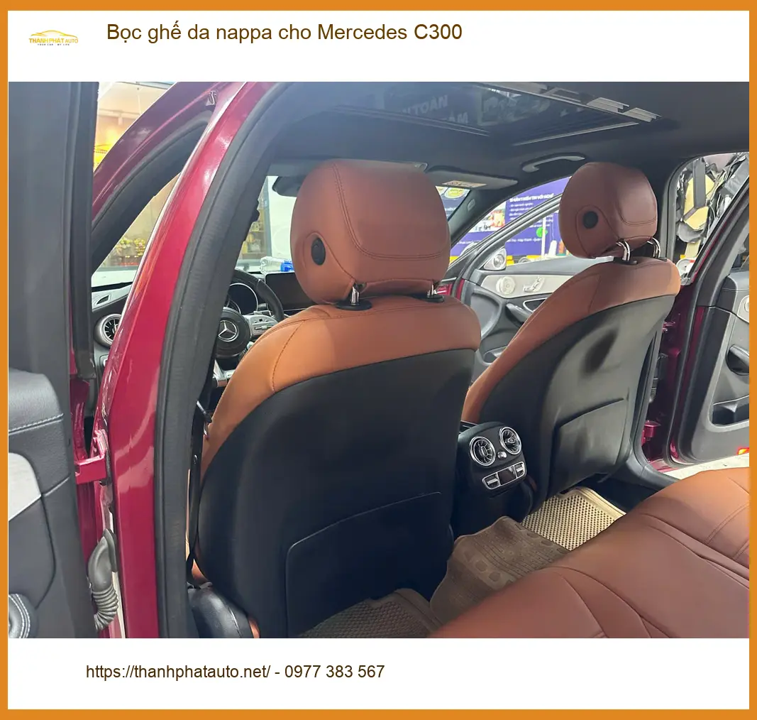 Anh Trọng bọc ghế da Nappa cho Mercedes C300 tại Quận 12 để nâng tầm nội thất ảnh thực tế 2
