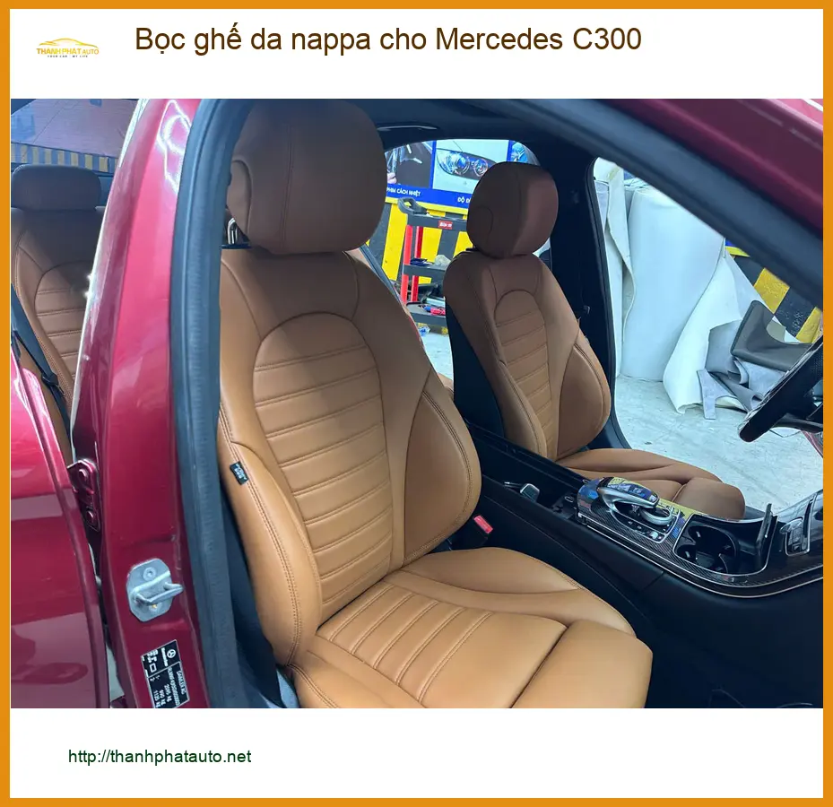 Anh Trọng bọc ghế da Nappa cho Mercedes C300 tại Quận 12 để nâng tầm nội thất ảnh thực tế 4