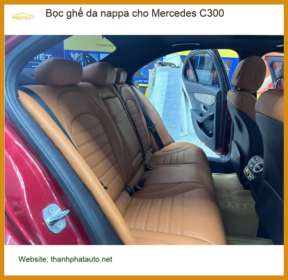 Chị An bọc ghế da Nappa cho Mercedes C300 tại Quận Nhà Bè ảnh thực tế 2