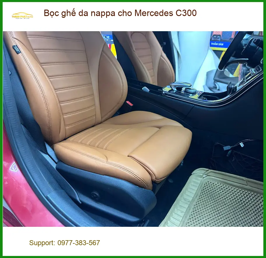 Chị An bọc ghế da Nappa cho Mercedes C300 tại Quận Nhà Bè ảnh thực tế 3