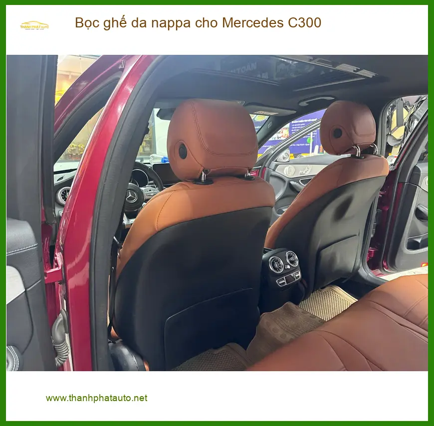 Anh Quân bọc ghế da nappa Mercedes C300 tại Quận 5 nâng tầm sang trọng