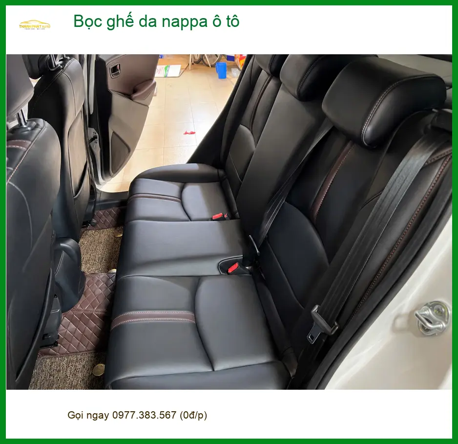 Anh Việt bọc ghế da Nappa ô tô cho VinFast Lux A2.0 tại Hóc Môn để nội thất thêm đẳng cấp