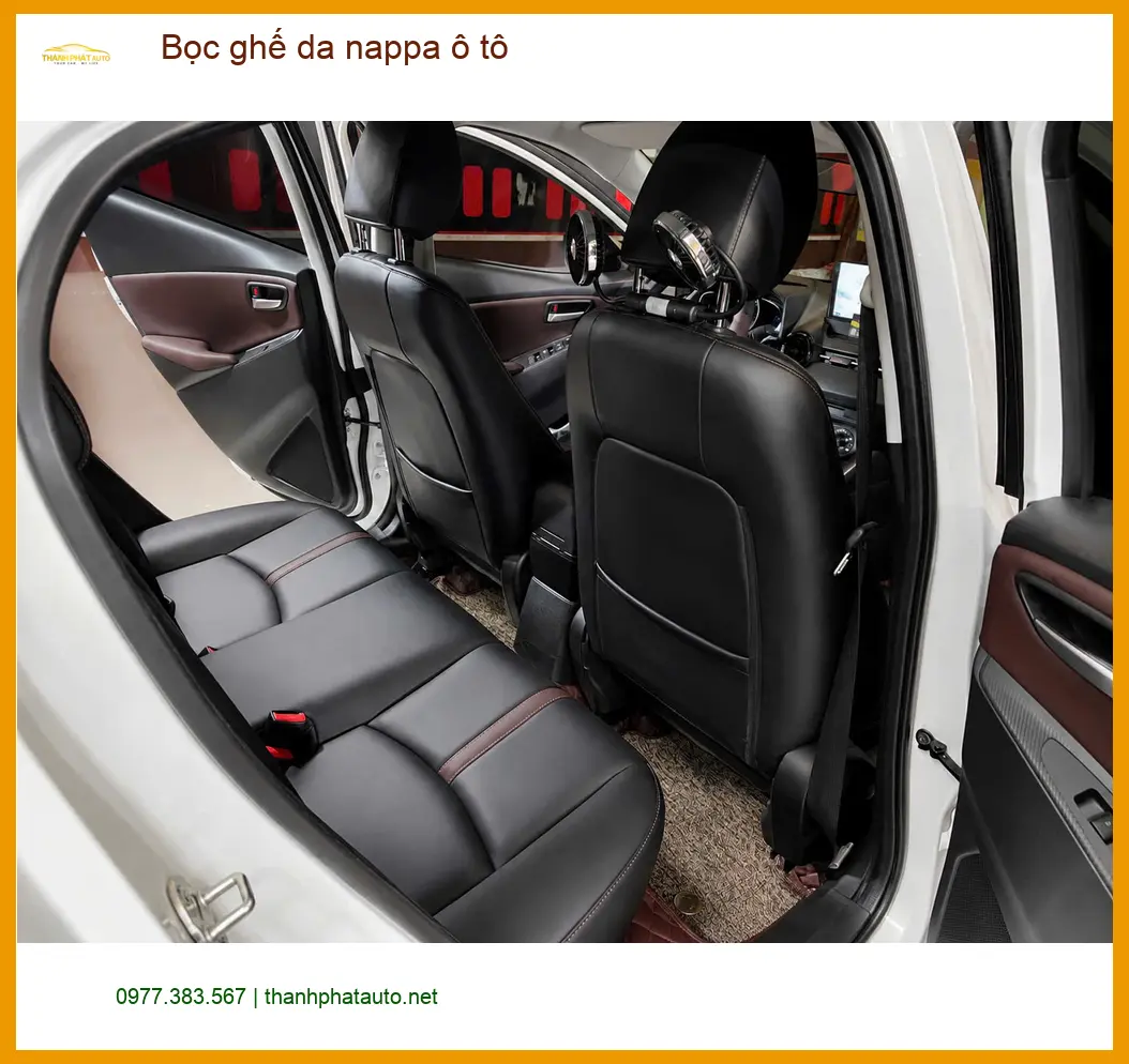 Anh Việt bọc ghế da Nappa ô tô cho VinFast Lux A2.0 tại Hóc Môn để nội thất thêm đẳng cấp ảnh thực tế 2