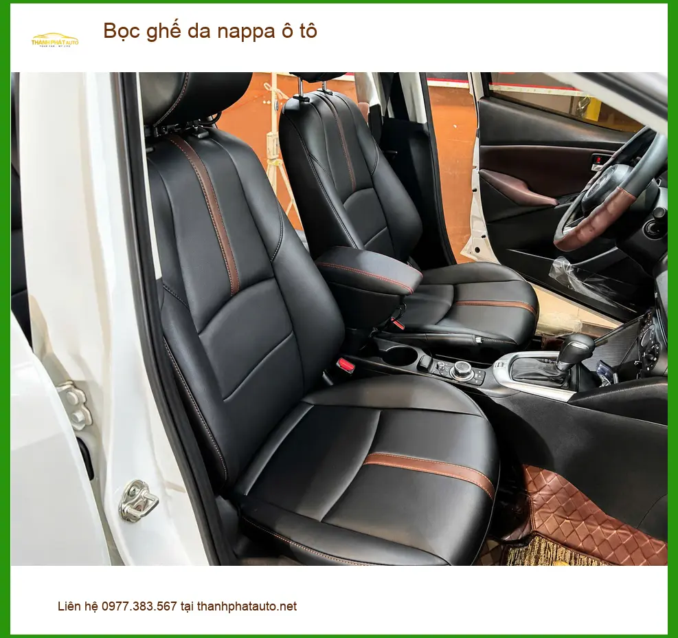 Anh Minh bọc ghế da nappa ô tô cho Toyota Vios Quận 1 ảnh thực tế 4